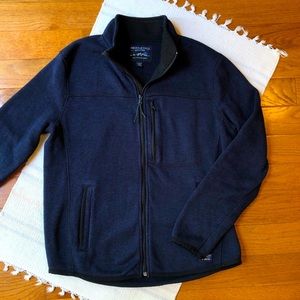 Navy Vintage Fleece Jacket / American Eagle